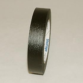 Shurtape CP-632 Colored Masking Tape: 1 in. x 60 yds. (Black)