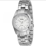 Fossil Women's AM4274 Quartz Stainless Steel Silver Dial Watch