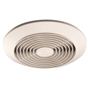 Broan 673 60 CFM Ceiling Ventilation Fan White Plastic Grille