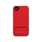 CaseCrown Glider Diag Case for Apple iPhone 4/4G - Red (Fits AT&T iPhone)
