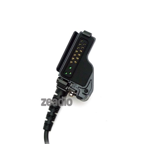 Zeadio® Acoustic Tube Earpiece Headset PTT for Multipin Motorola Walkie Talkie Radio Gp900 Gp9000 Ht1000 Xts5000 Jt1000 Mt2000 Mts2000 Mt6000 Mtx838 Mtx1000 Mtx8000 Mtx9000 Etc.