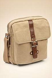Pure Cotton Canvas Messenger Bag