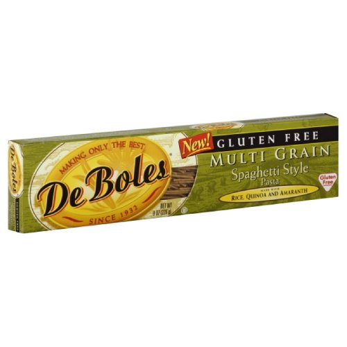 DeBoles Pasta Multigrain Gluten Free Spaghetti, 8-Ounce (Pack of 6)