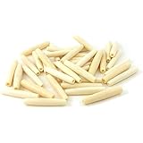 Genuine White Buffalo Bone Hairpipe Beads (1.5 Inches / 25 Pieces)