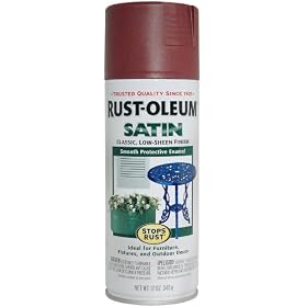 Rust-Oleum 7767830 Satin Enamels Spray, Redwood, 12-Ounce
