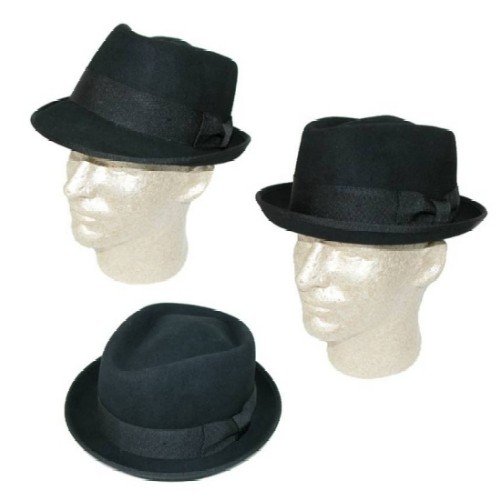 Dorfman Pacific Men's Wool Felt Diamond Crown Fedora
