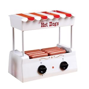 Nostalgia Electrics HDR-565 Old-Fashioned Hot-Dog Roller with Griddle