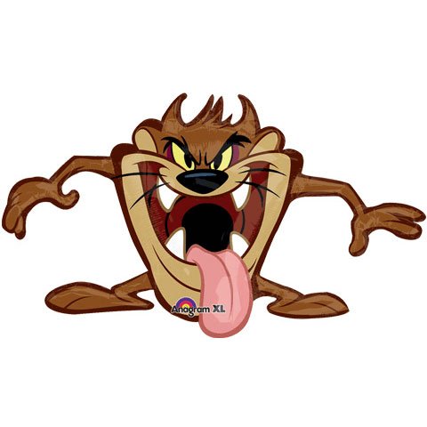 Mayflower Distributing Taz Shaped Jumbo Foil Balloon