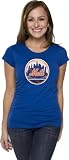 New York Mets Women's Primary Logo Fashion Cap Sleeve Tee
