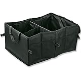 Astra Depot M25-025-1 Foldable Cargo Storage Box with Rope Handles, 60 x 40 x 26cm, Black