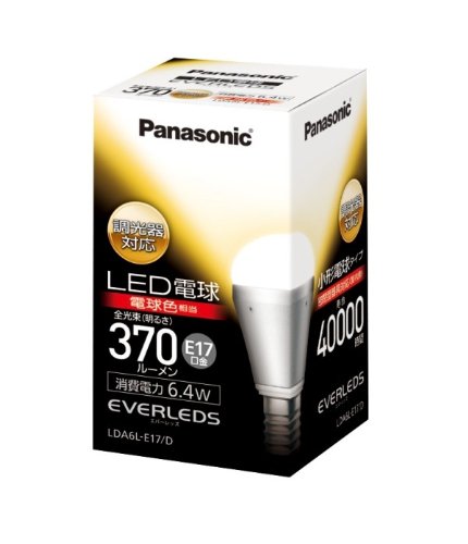 Panasonic LED電球6.4W(電球色) LDA6LE17D
