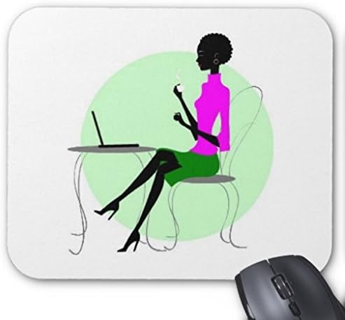 Pentys Elegant Lady Rectangle Non-slip Rubber Mouse Pad 10"x 8"