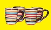 TV Series Two and a Half (2-1/2) Men Coffee Mugs (Set of 4)