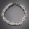 Edelstahl-Armband K�nigskette in TOP Qualit�t, 22 cm lang