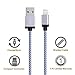 Winage Extra Long Cord 8 Pin Lightning to USB Charging Cables, Compatible with iPhone 7/7 Plus/SE/6/6S/6 Plus/6S Plus, 5C/5S/5, iPad Pro/Air/Mini, iPod Nano/Touch, 10', White, 3 Piece