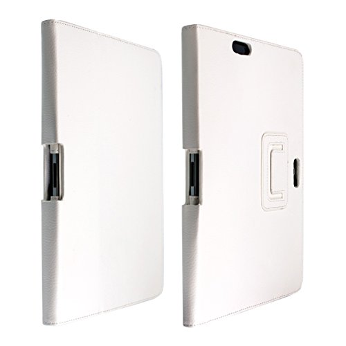 kwmobile Elegant synthetic leather case for Asus Transformer Pad Infinity TF700 / TF700T in white with convenient STAND FEATURE