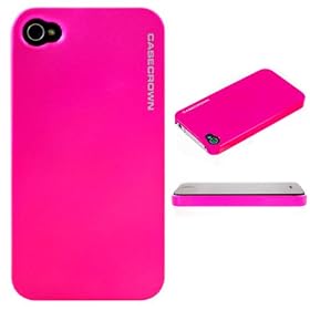 CaseCrown Apple iPhone 4 and 4S Metallic Slim Case - Pink (Fits AT&amp;T, Sprint and Verizon iPhone 4 and 4S): Cell Phones &amp; Accessories
