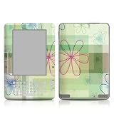 Plaid Flower Design Protective Decal Skin Sticker for Amazon Kindle 2 E-Book Reader (Version 2.0)