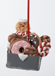 Gingerbread Kisses Sweet Treats Cookie Filled Pan Christmas Ornament
