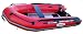 Seamax Ocean320 Red -10.5 Feet Aluminum Floor V Hull - Inflatable Boat Dinghy