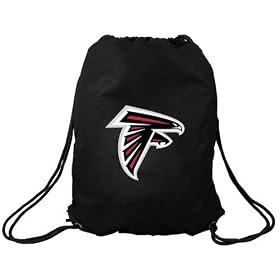 Atlanta Falcons Black Nylon Drawstring Backpack