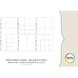 Becky Higgins Photo Pocket Pages - Big Variety Pack 1 (60 Pages)