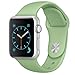 FanTEK Soft Silicone Sport Style Replacement iwatch Strap for Apple Wrist Watch 38mm Models - Small/Medium - Mint