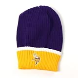Minnesota Vikings Officially Licensed NFL Reebok Youth Size Cuffed Knit Hat (best fit for ages 7 - 14)