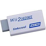Linkcool Wii to HDMI 720P / 1080P HD Output Upscaling Converter - Supports All Wii Display Modes, HDMI Upscale