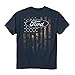 Buck Wear Men's Ford Camo Accent Flag T-Shirt, Blue Dusk, 2X