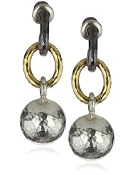 GURHAN "Balloon" Silver with High Karat Gold Accents Drop Earrings