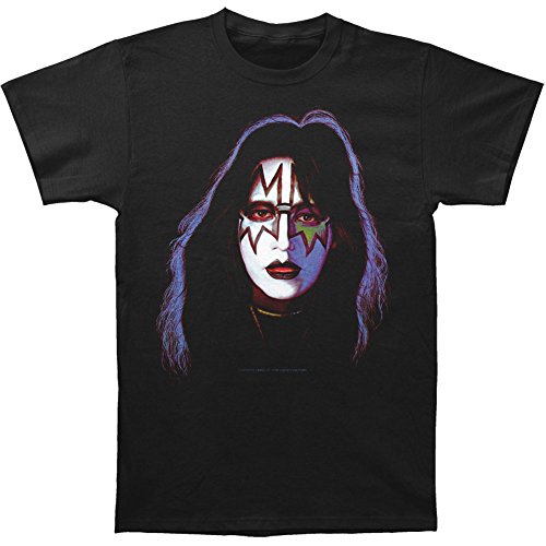 Kiss Ace Frehley Face Paint Print Men's Classic Cotton Shirt