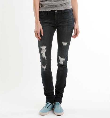 Bullhead Destroy Denim Legging Dark Destruct Jeans