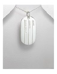 Tag Pendant Necklace In 92.5 Sterling Silver