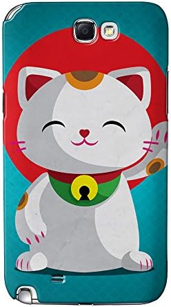 Kawaii Maneki Neko Full Wrap High Quality 3D Printed Case, Snap-On Cover for Samsung Galaxy Note 2 by DevilleArt