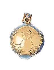 CleverEves 14K Gold Pendant Soccer Themed 7.6 - Gram(s)