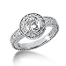 1.30 ctw Antique Style Diamond Engagement Ring 14k Gold