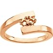 14K Rose Gold Mother's Ring - 2 Gemstone -- YOU CHOOSE THE COLORS!