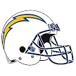 Chargers Helmet XL Decal
