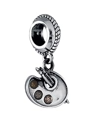 Sterling Silver Palette Dangle Bead Fits Pandora