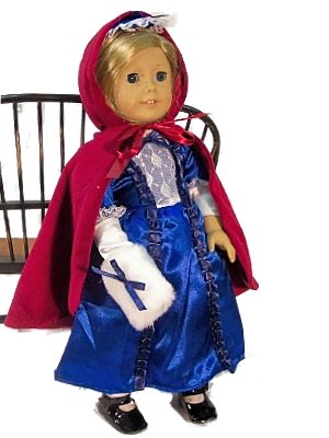 Childrens Toyshop  Toys : For American Girl Dolls - Doll Clothes Also Fits Other 18" Dolls - Felicity's Holiday Complete Outfit