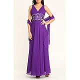 CloseoutSale!!F671DoubleV-NeckPageantEveningDress