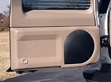 Q-Customs Factory-fit Subwoofer Enclosures 1992-2000 Chevrolet/GMC Suburban/Tahoe/Yukon 1999-2000 Cadillac Escalade 1996-99, medium neutral/beige