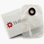 Hollister 1 Piece Closed Ostomy Pouch 1 3/8" Opening Karaya 5 Seal Ring - Box of 30 - Model 7169