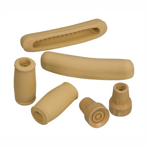 Mabis Crutch Accessory Kit, Closed Grips &amp; Underarm Pads, #50 Large Tips 512-1430-0000