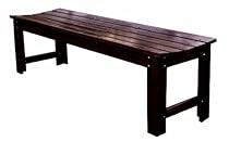 Big Sale Shine Company Backless Garden Bench, 5-Feet, Burnt Brown