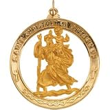 Saint Christopher Medal in 14kt Gold - B0002CWSOW