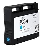 Remanufactured HP 933XL Cyan Printer Ink Cartridge For use with HP Officejet 6700 Premium e-All-In-One by Rocket Office
