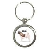 Akita Key Chain (Round)