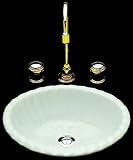 Bates and Bates MISSY-BI Missy Drop-In Lavatory Sink, Biscuit